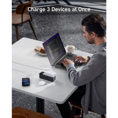 Mobilni USB punjač ANKER PowerCore 737 140W, 24000 mAh, 3xUSB, crni