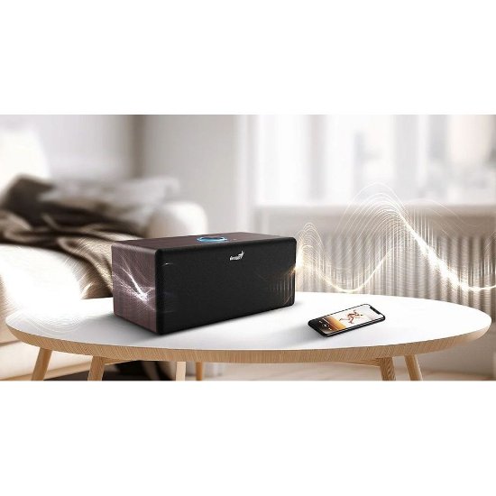 Zvučnik GENIUS SP-HF505BT, 20W, Bluetooth, drveni, tamno-smeđi