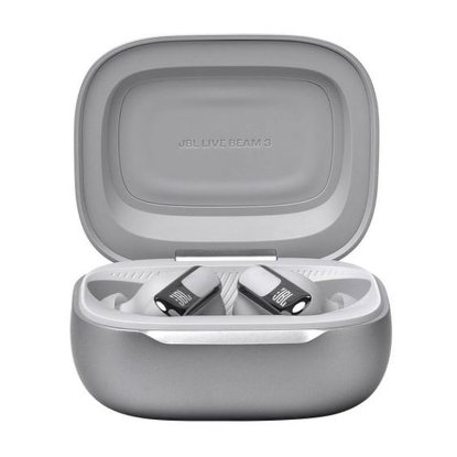 Slušalice JBL Live Beam 3, bežične, Bluetooth, ANC, in-ear, srebrne