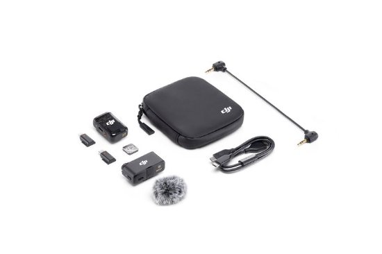 Mikrofon DJI Mic 2 (1 TX + 1 RX), bežični, crni