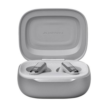 Slušalice JBL Live Flex 3, bežične, Bluetooth, ANC, in-ear, srebrne