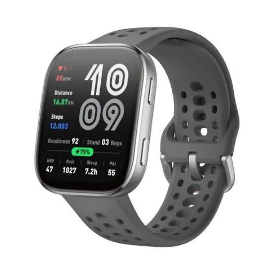 Pametni sat AMAZFIT Bip 6, pametne obavijesti, tamno sivi