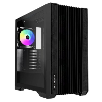 Kućište BIT FORCE Hercules ARGB-C-TM4, MIDI, E-ATX, window, crno, bez napajanja