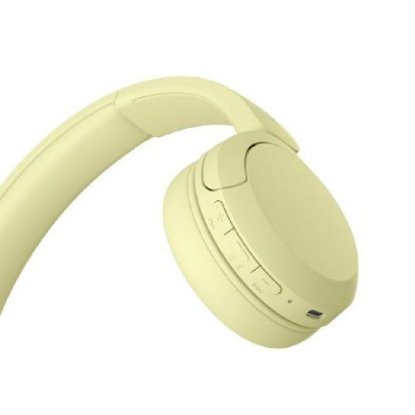 Slušalice SONY WH-CH520, Bluetooth, USB-C, bežične, žute