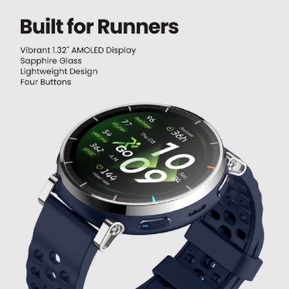 Pametni sat AMAZFIT Active 3 Premium, 1.32" Amoled, pametne obavijesti, sivi