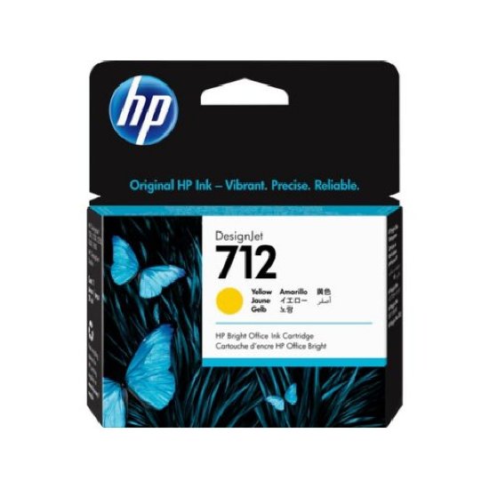 Tinta za HP br. 712, 3ED69A, 29 ml, žuta