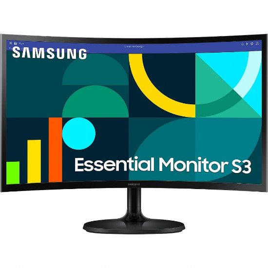 Monitor 24" SAMSUNG LS24D360GAUXEN, FHD, VA, 100Hz, 4ms, 250cd/m2, zakrivljeni, crni