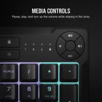 Tipkovnica CORSAIR K55 Core RGB, US Layout, USB, crna