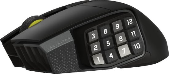 Miš CORSAIR Scimitar Elite Wireless, optički, bežični, 33000dpi, crni