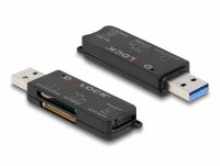 Čitač memorijskih kartica DELOCK za SD/MicroSD/MS, USB-A