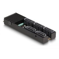 Adapter DELOCK M.2 2280 Key B+M muški do 5 x SATA s hladnjakom