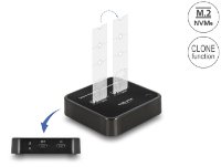 Docking station DELOCK, 2x M.2 NVMe PCIe a funkcijom kloniranja