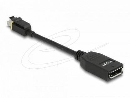Adapter DELOCK, Mini DisplayPort 1.4 na DisplayPort, 8K, crni
