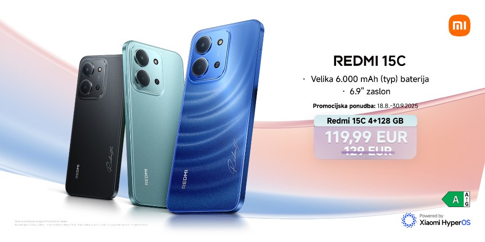 Prikažite detalje za Redmi 15: velik zaslon, velika baterija, velika praktičnost