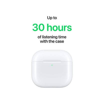 Slušalice APPLE Airpods 4, USB-C, kutijica za punjenje, in-ear, mikrofon, bijele