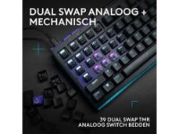 Tipkovnica LOGITECH Gaming G512 X 75, tactile switch, RGB, mehanička, US Layout, USB, crna