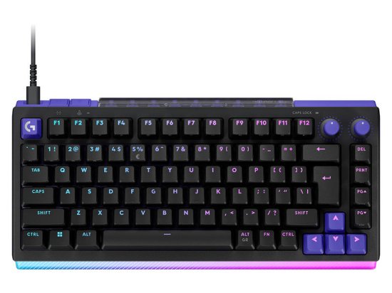 Tipkovnica LOGITECH Gaming G512 X 75, linear switch, RGB, mehanička, US Layout, USB, crna