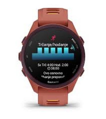 Pametni sat GARMIN Forerunner 170 Music, GPS, WiFi, rozi