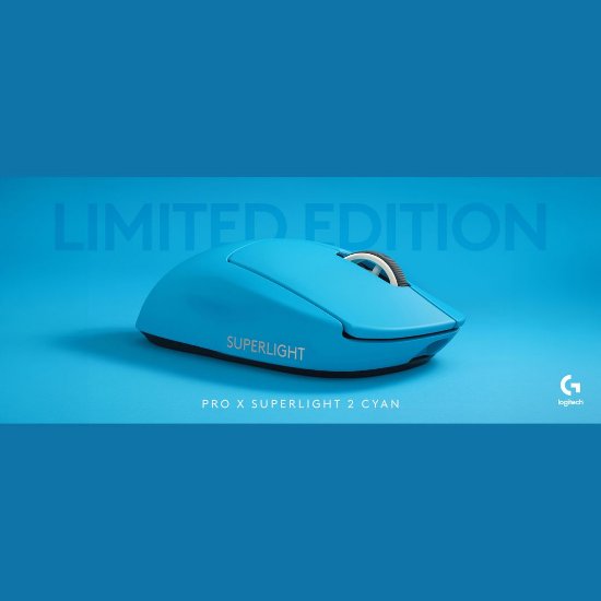 Miš LOGITECH Pro X Superlight 2, bežični, optički, 32000dpi, plavi, USB