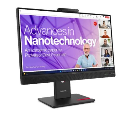 Monitor 23,8" LENOVO ThinkVision T24-4V, 64B6MAT1EU, FHD, IPS, 250 cd/m2, 4ms, 120Hz, DisplayPort, HDMI VGA USB-C, pivot, zvučnici, crni