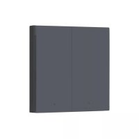 Pametni dupli zidni prekidač AQARA Smart Wall Switch H1, s neutralnim vodom, sivi