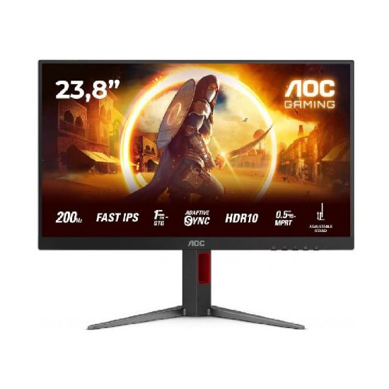 Gaming monitor 24" AOC 24G4HA, FHD, IPS, 200Hz, 1ms, 300cd/m2, G-Sync, zvučnici, crni