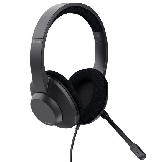 Slušalice TRUST Ayda Max USB-ENC, Headset, crne
