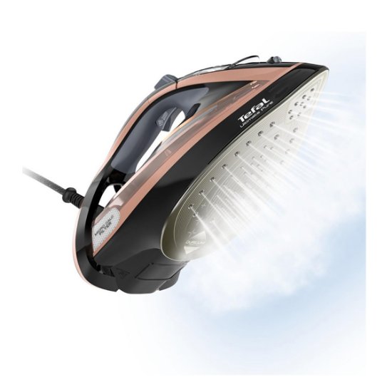 Glačalo TEFAL FV9845E0 Ultimate Pure, 3200 W, 350 ml, crno-ružičasto