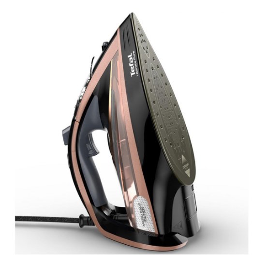 Glačalo TEFAL FV9845E0 Ultimate Pure, 3200 W, 350 ml, crno-ružičasto