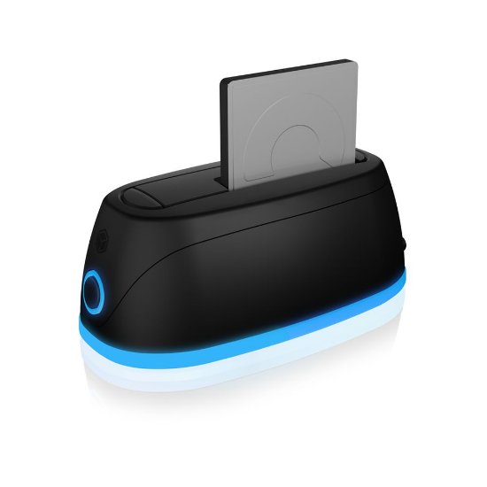 Docking station ICY BOX IB-1124L-C3, USB-A/C 3.0, 2.5"/3.5" HDD, RGB