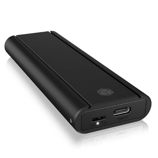 Eksterno kućište ICY BOX IB-1807MT-C31, aluminijsko kućište, crno, M.2 NVMe SSD - USB-C/USB-A