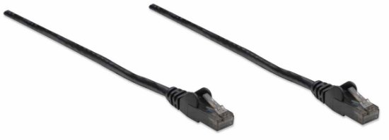 Kabel INTELLINET, patch CAT6, U/UTP, crni, 10m
