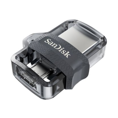 Memorija USB 3.0 FLASH DRIVE, 128 GB, SANDISK Ultra Dual Drive m3.0, SDDD3-128G-G46, USB 3.0 i micro USB OTG