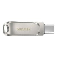 Memorija USB 3.1 FLASH DRIVE, 128GB, SANDISK Ultra Dual Drive Luxe USB-C, SDDDC4-128G-G46, srebrna