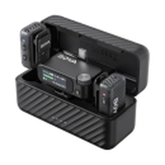 Mikrofon BOYA Boyamic 2-02, 2 odašiljača, 1 prijemnik, 3.5mm  bežični, USB C, crni