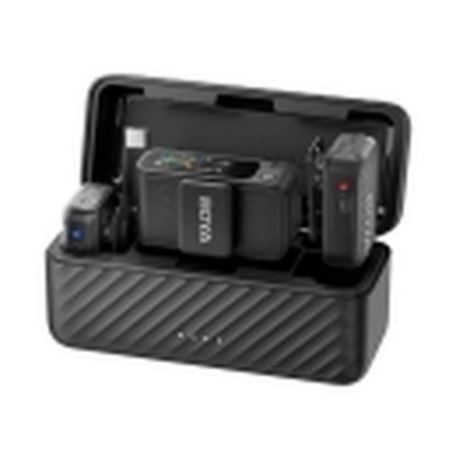 Mikrofon BOYA Boyamic 2-02, 2 odašiljača, 1 prijemnik, 3.5mm  bežični, USB C, crni