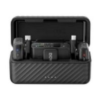 Mikrofon BOYA Boyamic 2-02, 2 odašiljača, 1 prijemnik, 3.5mm  bežični, USB C, crni