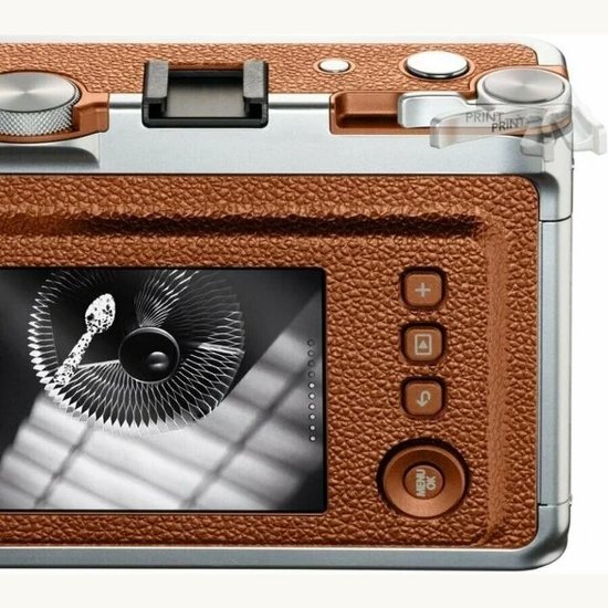 Fotoaparat FUJI FILM Instax mini EVO, analogni, automatski flash, smeđi
