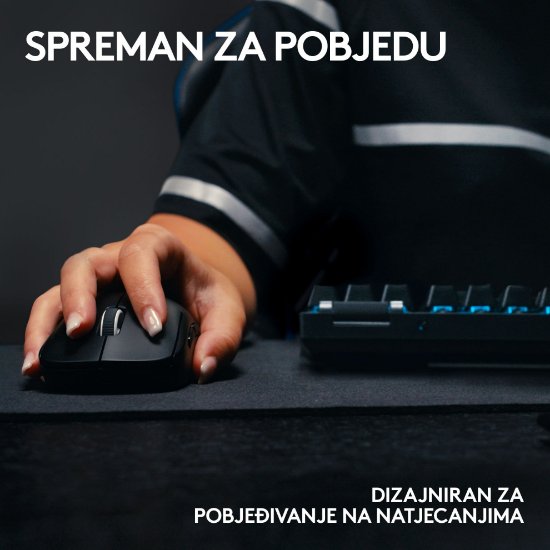 Miš LOGITECH Pro X Superlight 2, bežični, optički, 32000dpi, bijeli, USB
