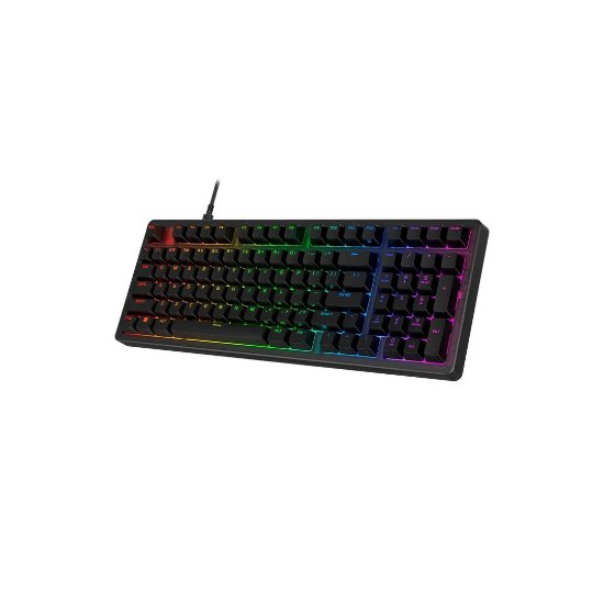 Tipkovnica HyperX Origins 2 1800, RGB, mehanička, US layout, USB, crna