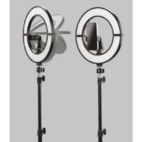 Selfie tripod CELLULARLINE Selfie Ring, Foldy, Bluetooth, 12" LED, crni