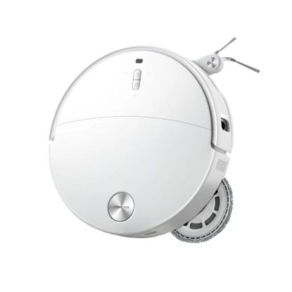 Robotski usisavač ROBOROCK Qrevo Edge 2 Pro, usisna snaga 25000 Pa, dvostruki rotirajući mopovi 200 RPM, bezvrećasti spremnik,  visina 79.8 mm, valjkasta i bočna četka, bijela