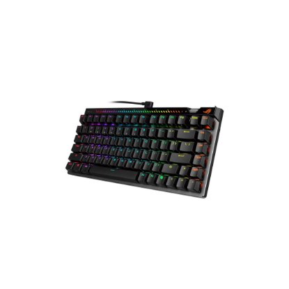 Tipkovnica ASUS ROG Falchion Ace 75 HE, RGB, mehanička, ROG HFX V2, US Layout, crna + Podloga za zglobove ASUS ROG, crna