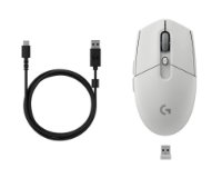 Miš LOGITECH G305 X SUPERLIGHT, Gaming, optički, 44000dpi, USB, bijeli