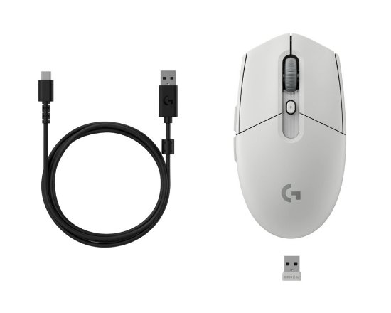 Miš LOGITECH G305 X SUPERLIGHT, Gaming, optički, 44000dpi, USB, bijeli