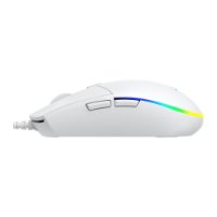 Miš BARACUDA BGM-112 Crab, RGB, optički, 3200dpi, bijeli
