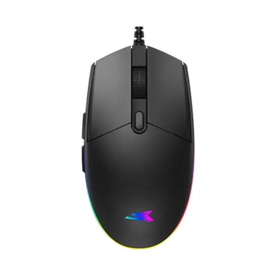 Miš BARACUDA BGM-111 Crab, RGB, optički, 3200dpi, crni