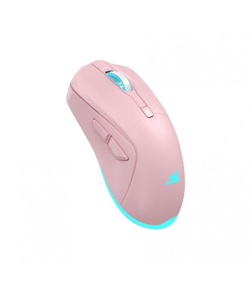Miš BARACUDA BGM-124 Turtle, RGB, optički, 3200dpi, rozi