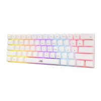 Tipkovnica BARACUDA BGK-03221 Dolphin, RGB, plavi switch, mehanička, US layout, USB, bijela