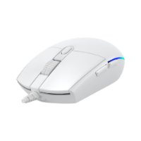 Miš BARACUDA BGM-112 Crab, RGB, optički, 3200dpi, bijeli